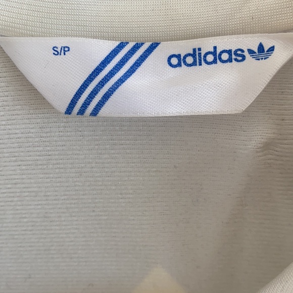 White and Silver Adidas Sweater - Picture 3 of 4